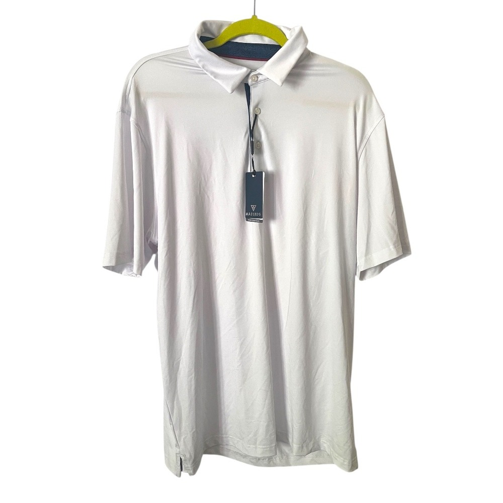 NWT Maelreg Performance Polo White‎ XL